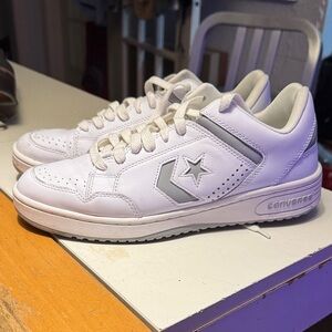 Converse White and Gray Star Sneakers